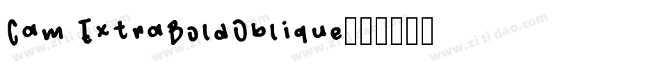 Cam ExtraBoldOblique字体转换